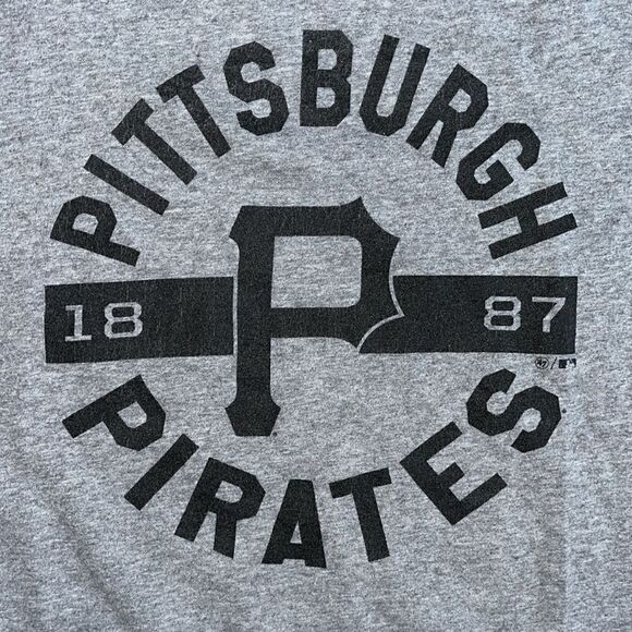 Vintage 47 a gray Pittsburgh Pa Pennsylvania retro T Shirt Pirates 1887 retro - Picture 2 of 3